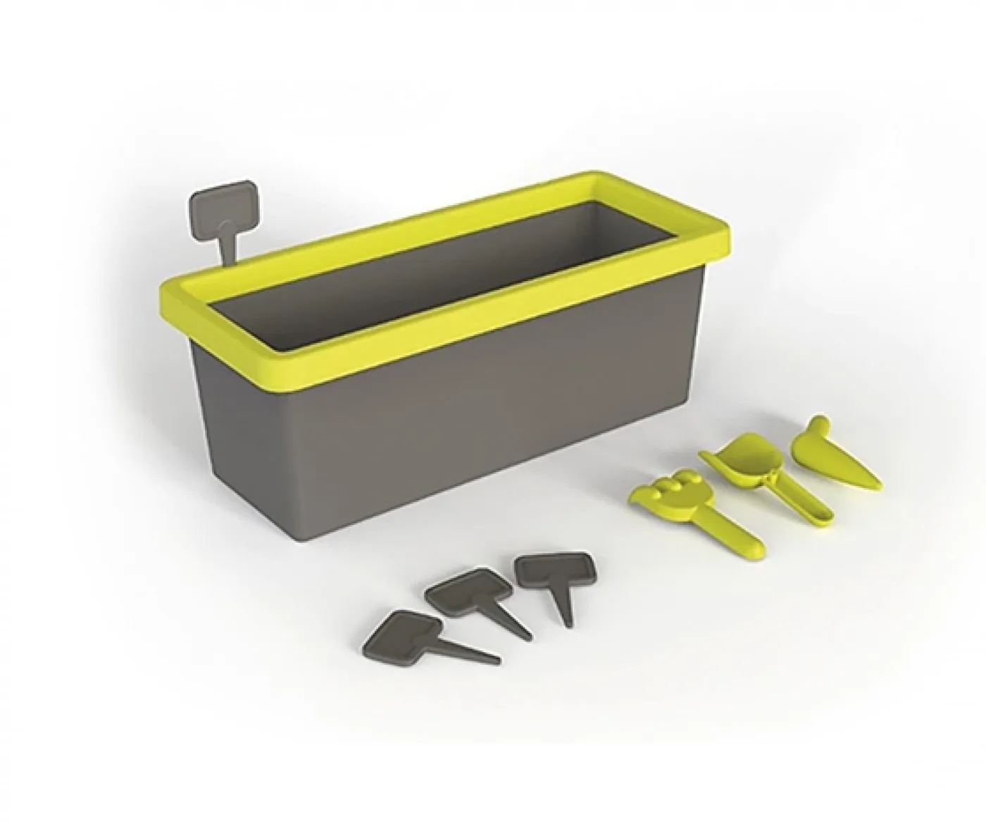 Jardinière pour aménager un espace de jeu au jardin